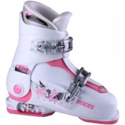 Roces Idea Up 6in1 adjustable Kids Ski Boots (White/Pink) - White;Pink - Size: 19-22