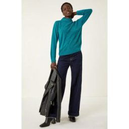 Roman Cable Knit Pearl Jumper 12 female