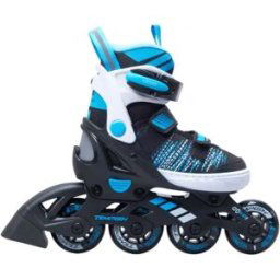 Tempish Gokid Adjustable Kids Inline Skates (Black) - Black;Blue;White - Size: 1-3.5 EU
