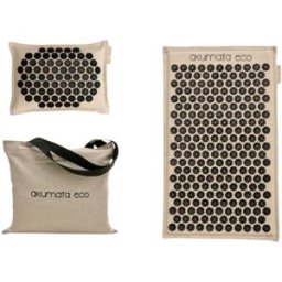 Akumata ECO Acupressure Mat with Pillow Eco-Friendly 1 un. Black