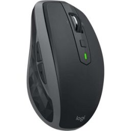 Logitech MX Anywhere 2S Bluetooth Edition Wireless Mouse, Multi-Surface, Hyper-Fast Scrolling, Rechargeable, Portable, Connects Up to 3 Mac/PC Computers - Graphite, New