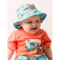 Bonnie Highland Cow Summer Hat 3-4 Years Summer Clothes For Babies, Toddlers & Kids Blue 3-4 Years