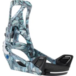 Burton Step On Re:Flex Womens Snowboard Bindings (Blue Butterflies) - Blue - Size: 3-4 EU