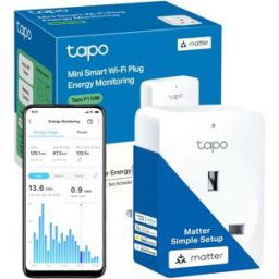 Tapo P110M WiFi Smart Plug – Energy Monitoring, MATTER Compatible, Works with Alexa, Google, Apple HomeKit, SmartThings, Device Sharing, New