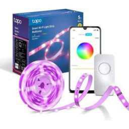 Tapo Smart LED Light Strip, 5m, WiFi App Control RGB Multicolour LED Strip, Works with Alexa(Echo and Echo Dot)&Google; Home, Suitable for TV Kitchen DIY Decoration(Tapo L900-5), New