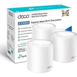 Cashtro Ltd TP-Link Deco X50(3-pack) AX3000Mbps Mesh WiFi 6 System, AI-Driven, Coverage up to 6500ft², Seamless Roaming WiFi Mesh System, Gaming & 4K, Easy Setup, Alexa & Google Home, TP-Link HomeShield, New