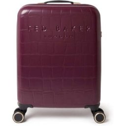 Ted Baker Icon Case 55cm 4-Wheel Cabin Suitcase - Plum