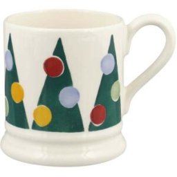 Emma Bridgewater Festive Half Pint Mug - Polka Xmas Trees