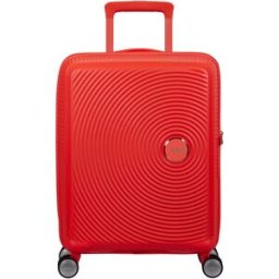 American Tourister Soundbox 55cm 4-Wheel Expandable Cabin Case - Neon Orange