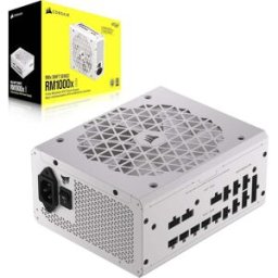 Corsair RM1000x SHIFT – 1000W 80 PLUS Gold Fully Modular ATX 3.1 Power Supply, PCIe 5.1 Ready, White Edition