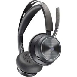 Poly - Voyager Focus 2 UC USB-A Headset (Plantronics) - Bluetooth Dual-Ear (Stereo) Headset with Boom Mic - USB-A PC/Mac Compatible, New