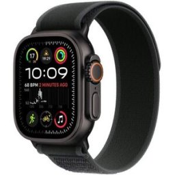 Apple Watch Ultra 2 Cellular - 49 mm Black Titanium Case with Black Trail Loop, S/M, New