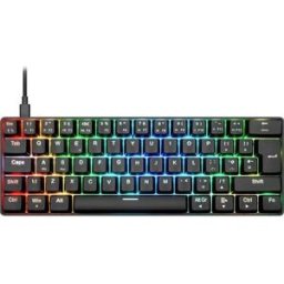 NOS C-450 Mini Pro RGB Mechanical Gaming Keyboard - Black, New