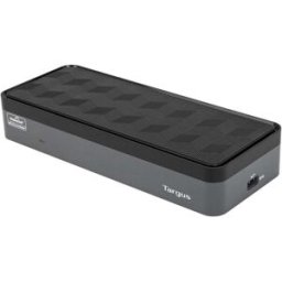 Targus Universal Docking Station, USB-C, Quad 4K (QV4K), Supports Four DisplayPort and HDMI Monitors with 100W Power Delivery - Black, New