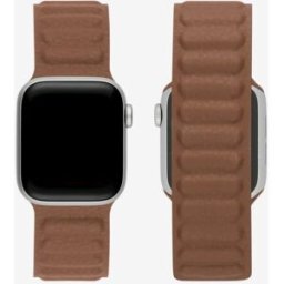 Apple Watch Leather Link Strap (40mm) - Saddle Brown, Used - Like New