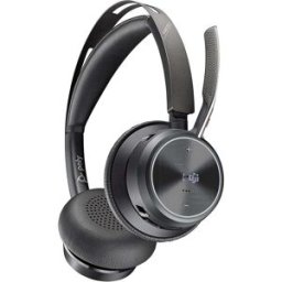 Poly Voyager Focus 2 UC USB-A Headset – Bluetooth, Stereo, Active Noise Cancelling, Boom Mic, Teams/Zoom Compatible, Used - Like New