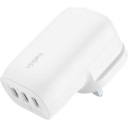 Belkin BoostCharge 3-Port USB-C Power Charger with 67W PPS, New
