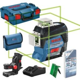 Bosch GLL 3-80 CG Professional 12V Green Laser Level 30m Range, Battery, App Control & L-BOXX
