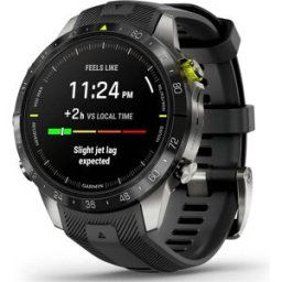 Garmin MARQ Athlete Gen 2 – 46mm Titanium Case, Black Bezel, Rubber Strap, Used - Like New