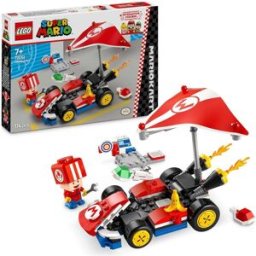Lego Super Mario: Mario Kart – Standard Kart, Car Toy Set for Kids, Includes a Toad Character Figure for Independent Play, Creative Birthday Gift for 7 Plus Year Old Boys, Girls and Gamers