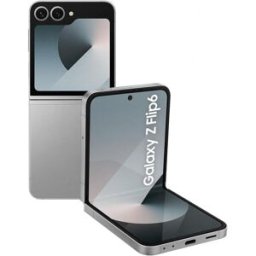 SAMSUNG Galaxy Z Flip6 5G 256GB AI Phone Silver Shadow SIM-Free Unlocked Mobile Phone, Used - Like New