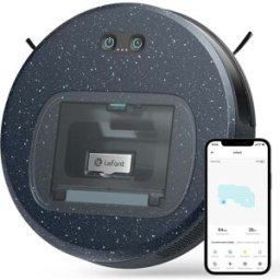 Lefant F1 Robot Vacuum Cleaner – 5000Pa Strong Suction, 28x6.9cm Super-Thin, 600ml Visual Dust Box, Virtual Magnetic Stripe, Alexa-Compatible, Starry Skins, New