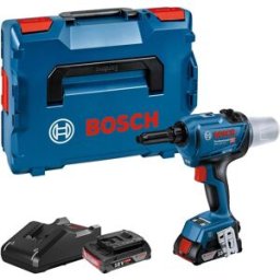 Bosch Professional 18V GRG 18V-16 C Cordless Rivet Gun – 16,000N Max Tensile Force, 25mm Stroke Length, 2x GBA 18V 2.0Ah Batteries, GAL 18V-40 Charger, L-BOXX 136, New