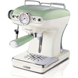 Ariete 1389A Vintage Coffee Machine – 850W Espresso Maker, 2 Cups, Green, New