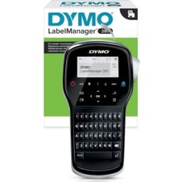TP-LINK Dymo LabelManager 280 Rechargeable Handheld Label Printer with QWERTY Keyboard and 12mm D1 Label Tape for Home & Office, New