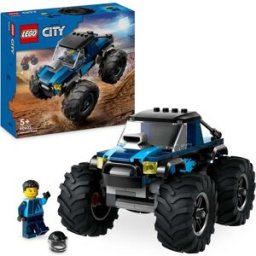 Lego City Blue Monster Truck Toy - For 5+ Year Old Boys & Girls, Vehicle Set with Driver Minifigure, Creative Race Car Toys, Birthday Gift Idea - 60402