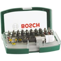 Bosch 32-Piece Screwdriver Bit Set – PH, PZ, Hex, T, TH, S Bits with Drill & Screwdriver Accessories