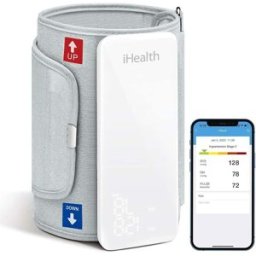 Care+ iHealth Neo Smart Blood Pressure Monitor – Arm Cuff, Display, Bluetooth for Apple & Android, New