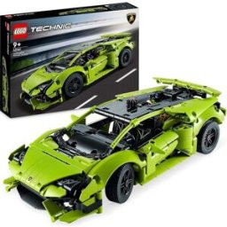 Lego Technic Lamborghini Huracán Tecnica Toy Car Model Kit – Racing Car Building Set for 9+ Year Old Kids, Boys, Girls & Motorsport Fans – Model 42161, New (Outer Box Damaged)