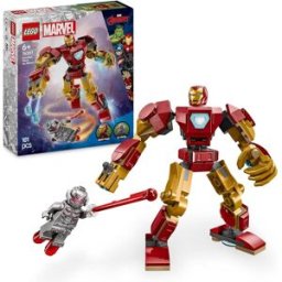 Lego Marvel Iron Man Mech vs. Ultron - Buildable Super Hero Toy with 2 Minifigures - Build-and-Play Figure Set - Avengers Birthday Gift for 6 Plus Year Old Boys & Girls