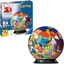 Ravensburger Pokémon 3D Puzzle Ball – 72-Piece Jigsaw for Kids Age 6+ – No Glue Required