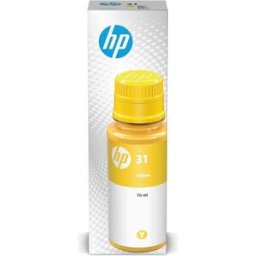 31 Yellow Ink Bottle – 70ml, Original HP Ink, Up to 8,000 Pages – Single Pack for HP Smart Tank Printers