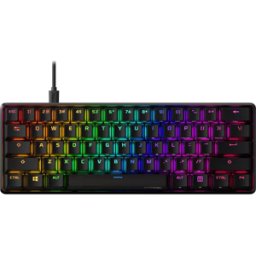 HyperX Alloy Origins 60 – Mechanical Gaming Keyboard, HyperX Red Switch (Linear), RGB LED Backlit,Side Printed Secondary Functions, NGENUITY Software Compatible, Black(US Layout), New