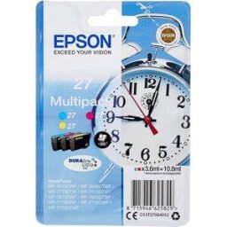 Epson 27 Genuine Multipack Ink Cartridges – 3 Colours with DuraBrite Ultra Ink, New