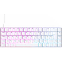 NOS C800 Mini Magnetic 65 RGB Gaming Keyboard - White, New