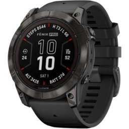 Garmin Fenix 7X Pro Solar Smartwatch – Charcoal Grey, 37-Day Battery, LED Flashlight, Advanced Training & Health Tracking, New