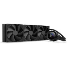 NZXT Kraken 360 Plus – 360mm AIO CPU Liquid Cooler with LCD Display, 3 × F120P Fans, AMD AM5/AM4 & Intel LGA 1851/1700/1200/115X Compatible – Black