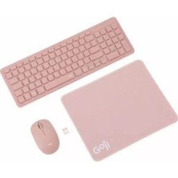GOJI 3-in-1 Wireless Keyboard & Mouse Set – Pink