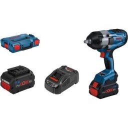 Bosch Professional BITURBO GDS 18V-1000 Cordless Impact Driver – 1000Nm Tightening Torque, 1600Nm Breakaway Torque, 2x ProCORE18V 5.5Ah Batteries, GAL 1880 CV Quick Charger, L-BOXX 136, New