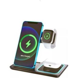 Core 3-in-1 Wireless Charging Dock – Fast Charge for Phone, Watch & Earbuds, New