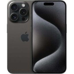 Apple iPhone 15 Pro 256GB Black Titanium SIM-Free Unlocked Mobile Phone, Used - Very Good