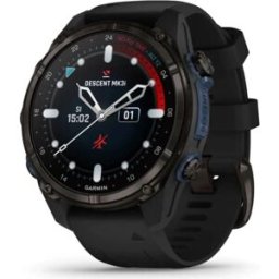 Garmin Descent Mk3i Dive Watch - 43mm Carbon Grey DLC Titanium with Black Silicone Band
