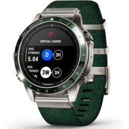 Garmin MARQ Golfer Gen 2 – 46mm Titanium Watch, Green Ceramic Bezel & Strap