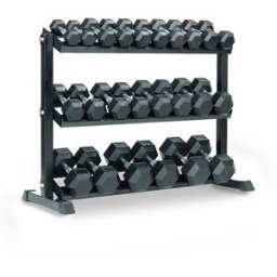 Taurus Hex Dumbbell Set with 3-Tier Rack (3-20kg)