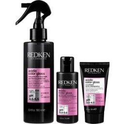 Redken Acidic Color Gloss Leave In Heat Protectant 190ml, Shampoo 75ml