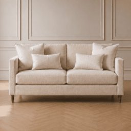 Camley Cream Textured 2 Seater Sofa